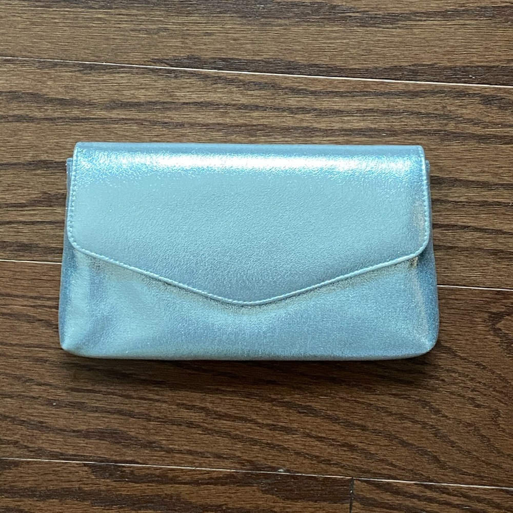 Metallic Silver Evening Bag
